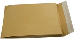 Gallery Bruine zak-enveloppen met balg 250 x 350 x 40 mm doos van 250 stuks