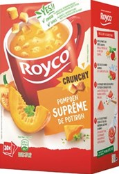 Royco Minute Soup pompoensuprême + korstjes