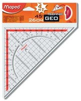Grote geodriehoek 26 cm met handvat Maped Technic-2