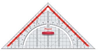 Grote geodriehoek 26 cm met handvat Maped Technic