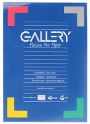 A4 schrijfblok gelinieerd 100 vel kopgelijmd Gallery 