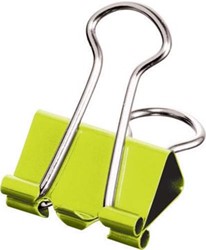 Maped foldbackclip klein model, 19 mm, verpakt in een ophangdoosje, 10 stuks: groen, blauw, violet, ge...