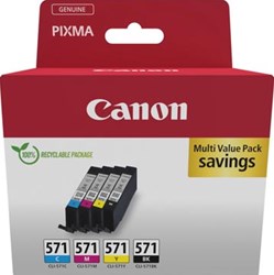 Canon inktcartridge CLI-571 345 pagina's OEM 0386C009 4 kleuren