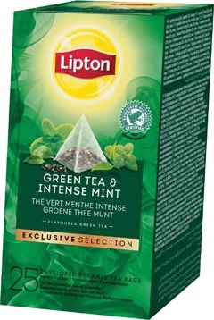 Lipton thee Groene Thee Munt Exclusive Selection doos van 25 zakjes