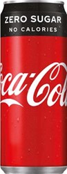Coca-Cola Zero frisdrank, sleek blik van 33 cl, pak van 24 stuks
