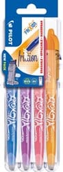 Pilot roller Frixion Ball Set 2 Go blister van 4 stuks, oranje, roze, paars en blauw