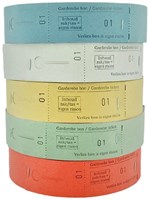 Garderobebonnen Combicraft nummering 2x 1 t/m 500 blauw-2