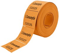 Consumptiebon Combicraft 1/2 consumptie 500 stuks oranje