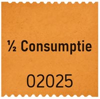 Consumptiebon Combicraft 1/2 consumptie 500 stuks oranje-2