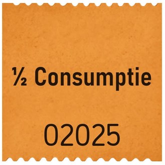 Consumptiebon Combicraft 1/2 consumptie 500 stuks oranje-2