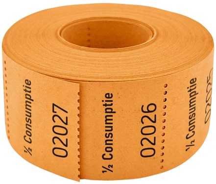 Consumptiebon Combicraft 1/2 consumptie 500 stuks oranje-3