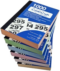 Nummerblok 1-1000 assorti