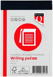 Schrijfblok Quantore A7 gelinieerd