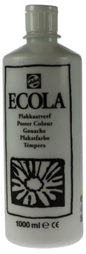 Talens Plakkaatverf Ecola flacon van 1.000 ml wit