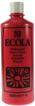Talens Plakkaatverf Ecola flacon van 1.000 ml scharlakenrood