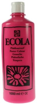 Talens Plakkaatverf Ecola flacon van 1.000 ml tyrisch roze magenta