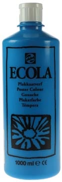 Talens Plakkaatverf Ecola flacon van 1.000 ml lichtblauw