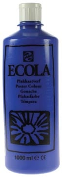 Talens Plakkaatverf Ecola flacon van 1.000 ml donkerblauw
