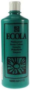 Talens Plakkaatverf Ecola flacon van 1.000 ml donkergroen