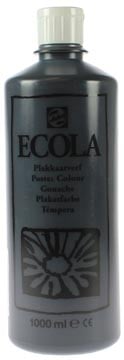 Talens Plakkaatverf Ecola flacon van 1.000 ml zwart