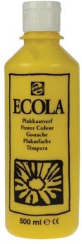 Talens Plakkaatverf Ecola flacon van 500 ml geel