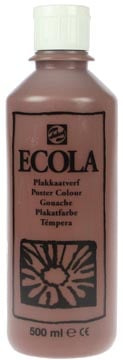 Talens Plakkaatverf Ecola flacon van 500 ml bruin