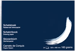 Schetsboek Papyrus 320x480mm 160gr 24vel