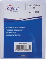 Bronyl U-mapje uit transparante PVC van 180 micron A5