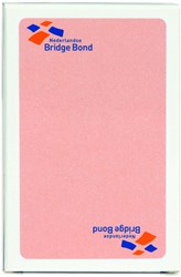Speelkaarten bridgebond roze