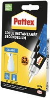 Pattex Classic secondelijm, 3 g, 2 + 1 gratis, op blister-2