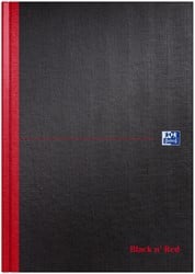 Notitieboek A4 Blanco Zwart Oxford Black n' Red 96 Vel