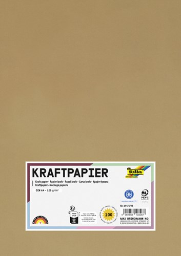 Kraftpapier Folia A4 120gr 100 vel