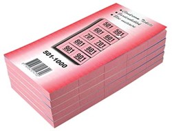 Garderobeblokken nummers van 501 t/m 1.000 kers
