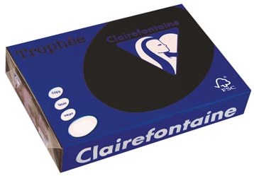 Clairefontaine gekleurd papier Trophée Pastel A4 160 g 250 vel zwart