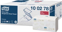 Handdoek Tork H3  Z-gevouwen premium 2-laags wit 100278