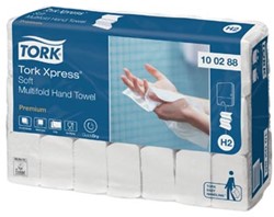 Papieren handdoekjes Tork Xpress H2 dubbellaags