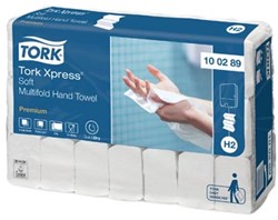 Tork papieren handdoeken Xpress Soft multifold 2-laags 150 vellen systeem H2, pak van 21 stuks