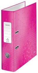 Leitz WOW ordner 2 rings A4 rug van 8 cm roze