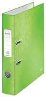 Leitz WOW ordner 2 rings A4 rug van 5 cm groen
