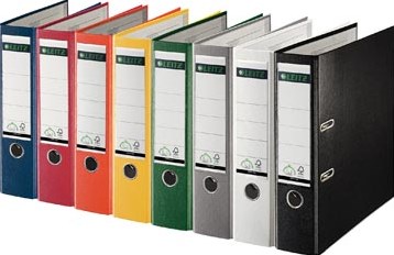 Leitz ordner A4 geel 8 cm rug PP-2