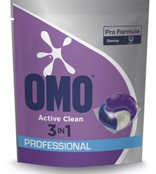 OMO Professional wasmiddel active clean, doos van 80 capsules