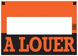 Affiche à louer