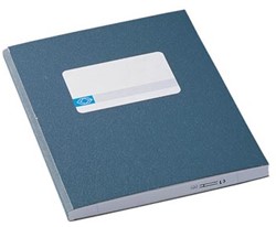 notitieboek harde kaft 16,5 x 21 cm gelijnd blauw Jalema breedkwarto's 192 bladzijden