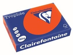Clairefontaine Trophée Intens gekleurd papier A4 160 g 250 vel kardinaalrood