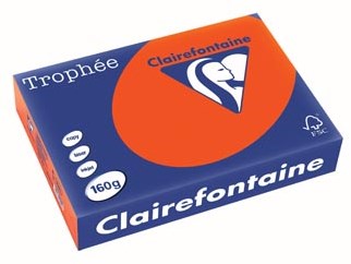 Clairefontaine Trophée Intens gekleurd papier A4 160 g 250 vel kardinaalrood