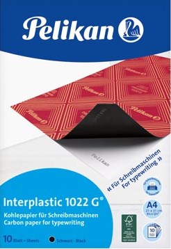 Pelikan carbonpapier Interplastic 1022G etui van 10 blad