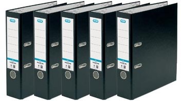 Elba ordner Smart Pro+ rug van 8 cm pak van 5 stuks zwart