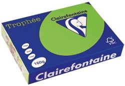 Gekleurd papier  A4  160 g  250 vel  grasgroen Clairefontaine Trophée Intens