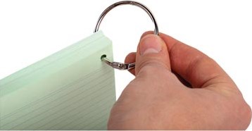 Exacompta gekleurde systeemkaarten, ft A7, gelijnd, pak van 50 stuks-2