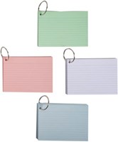 Exacompta gekleurde systeemkaarten, ft A6, gelijnd, pak van 50 stuks-3